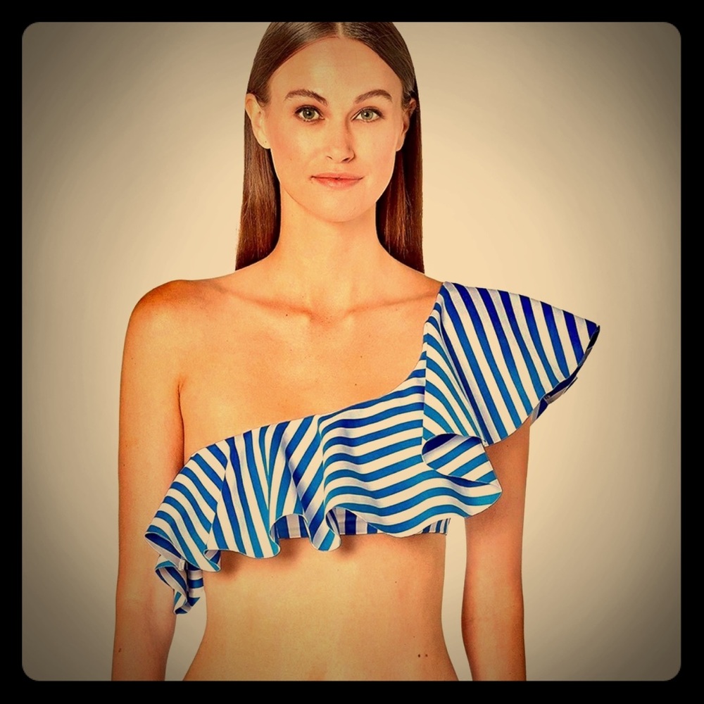 Onia X We Wore What Positano bikini top NWT